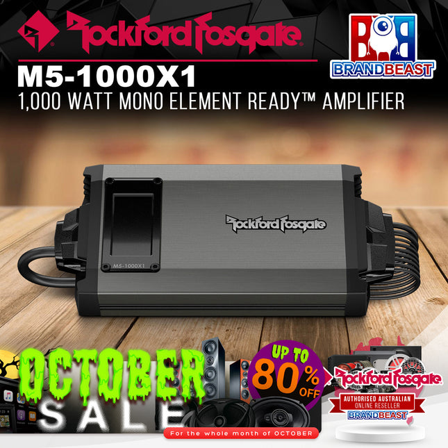 Rockford Fosgate M5-1000X1 1,000 Watt Mono Element Ready™ Amplifier