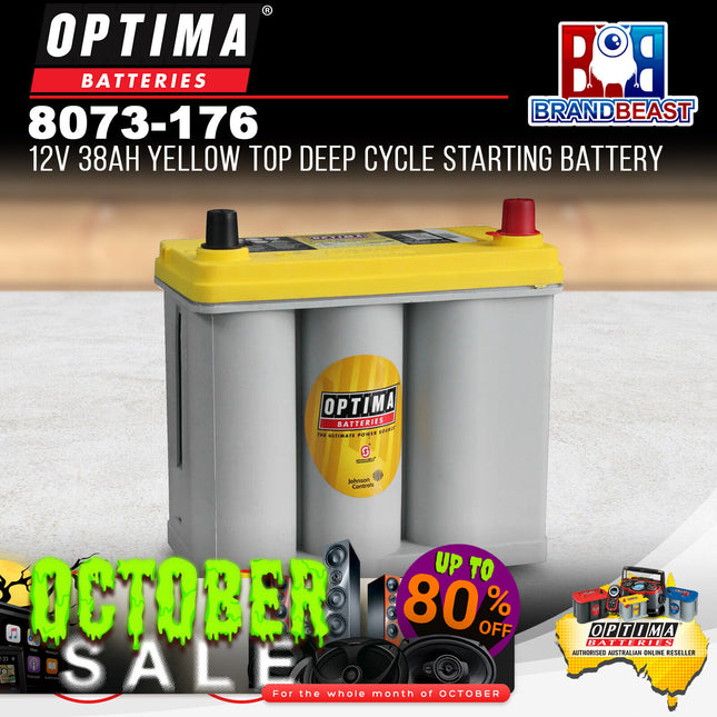 Optima 8072-176 12V 38Ah Group 51 Yellow Top Deep Cycle Starting Battery