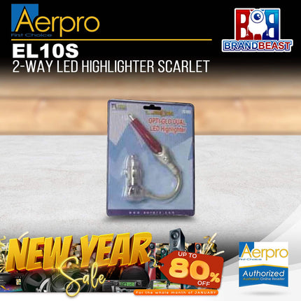 Aerpro EL10S 2 Way LED Highlighter Scarlet