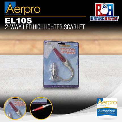 Aerpro EL10S 2 Way LED Highlighter Scarlet