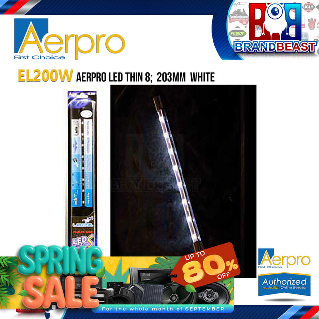 Aerpro EL200W 8" 203mm LED Thin White