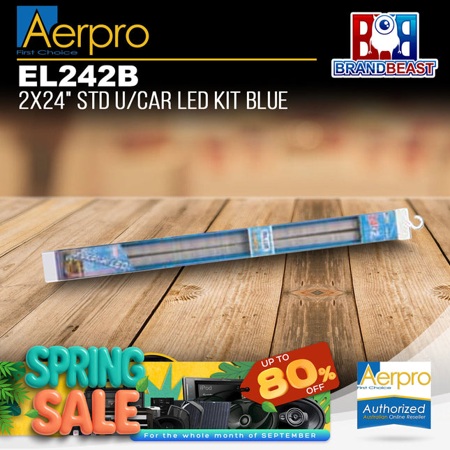 Aerpro EL242B 2x24" Blue Standard Under Car LED Kit