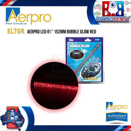 Aerpro EL76R 6" Red LED Light Dual Bubble Glow