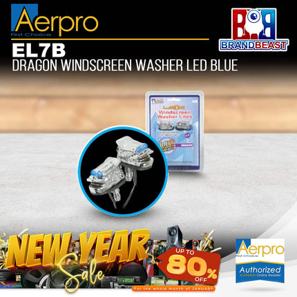 Aerpro EL7B Dragon Windscreen Washer LED Blue