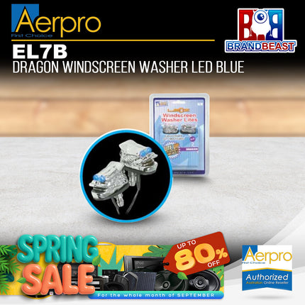 Aerpro EL7B Dragon Windscreen Washer LED Blue