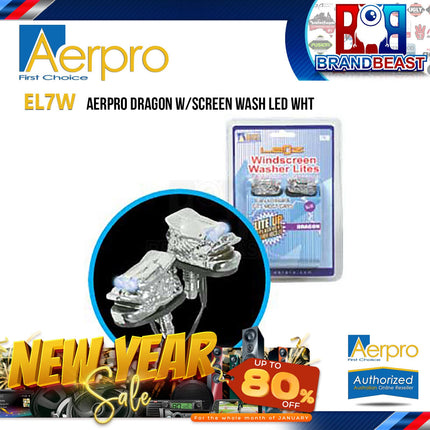 Aerpro EL7W Dragon Windscreen Washer LED White