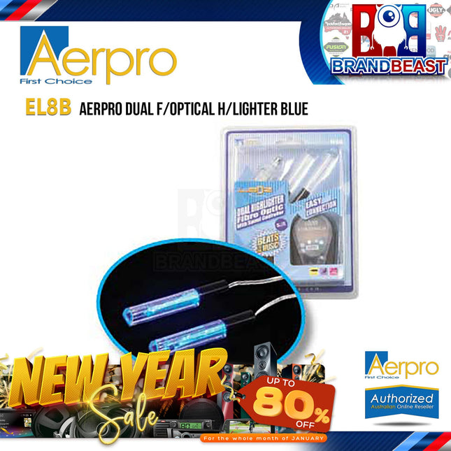 Aerpro EL8B Dual Fibre Optical Highlighter Blue