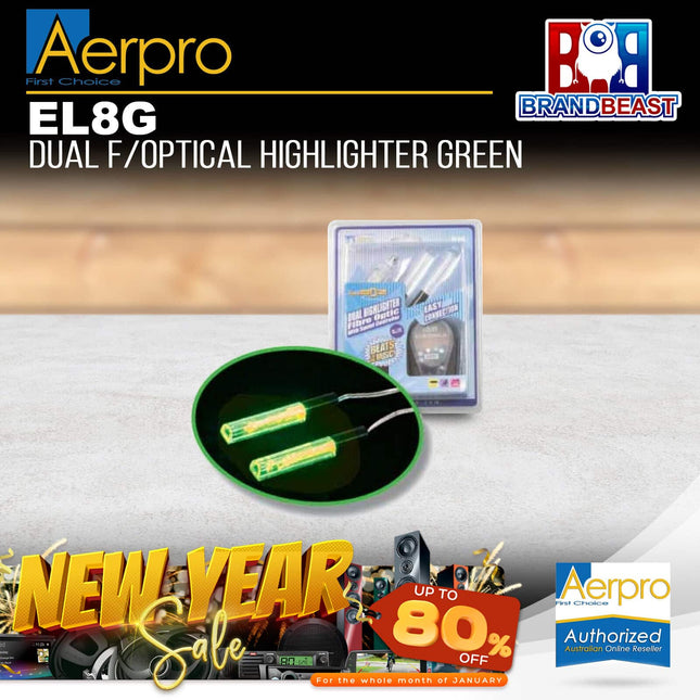 Aerpro EL8G Dual Fibre Optical Highlighter Green