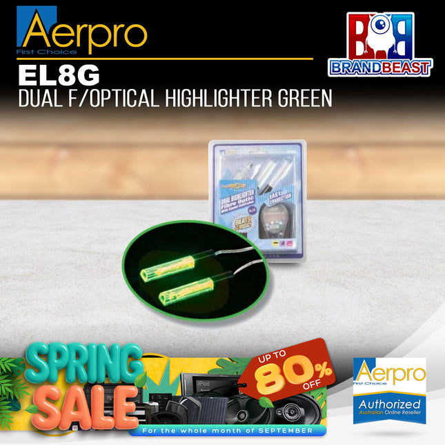 Aerpro EL8G Dual Fibre Optical Highlighter Green