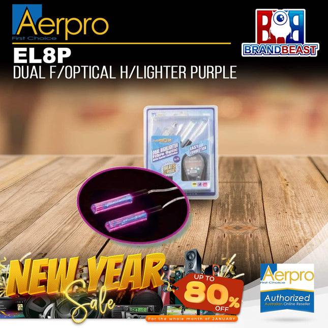 Aerpro EL8P Dual Fibre Optical Highlighter Purple