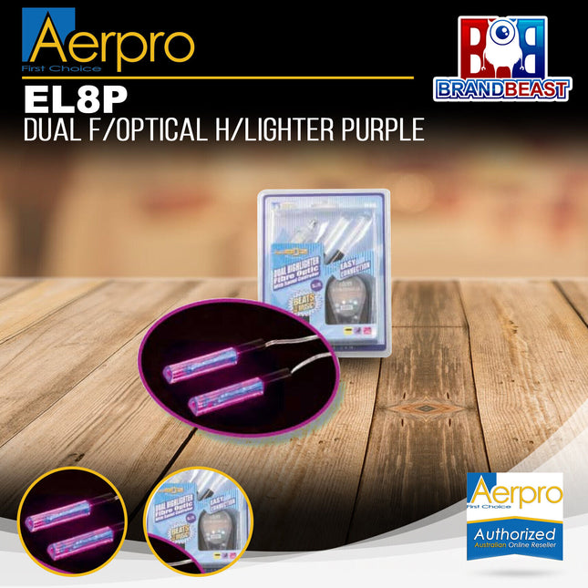 Aerpro EL8P Dual Fibre Optical Highlighter Purple