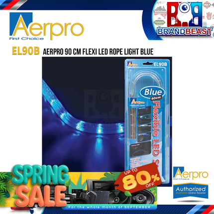 Aerpro EL90B 90cm Blue Flexi LED Rope Light