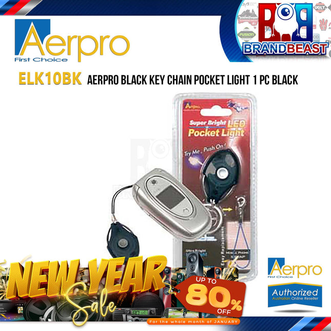 Aerpro ELK10BK Key Chain LED Pocket Light - Black