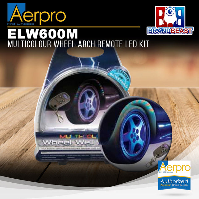 Aerpro ELW600M Multicolour Wheel Arch Remote LED Kit