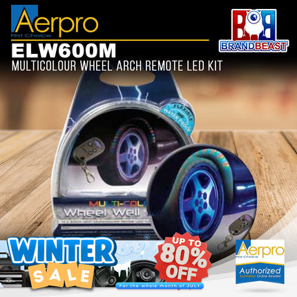 Aerpro ELW600M Multicolour Wheel Arch Remote LED Kit