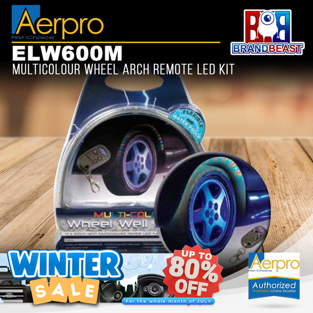 Aerpro ELW600M Multicolour Wheel Arch Remote LED Kit