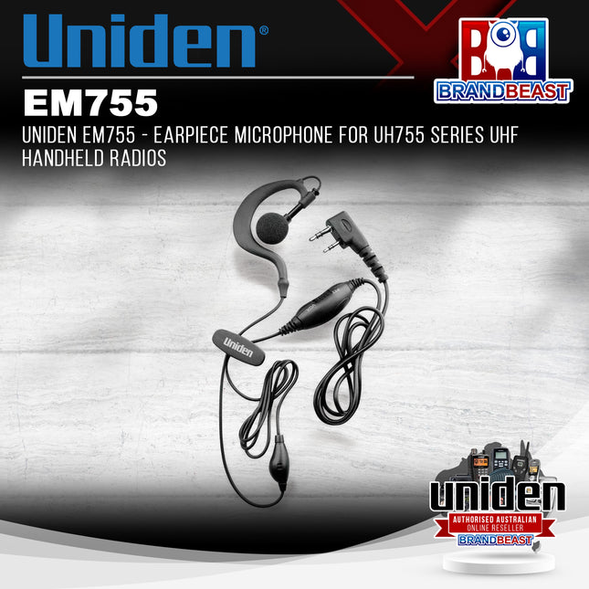 UNIDEN EM755 - Earpiece Microphone for UH755 Series UHF Handheld Radios