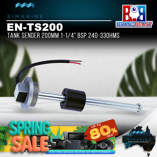 Simarine EN-TS200 200mm 1-1/4" BSP 240-33Ohms Tank Sender