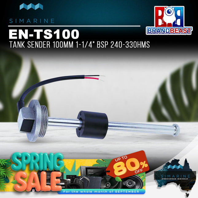 Simarine EN-TS100 100mm 1-1/4" BSP 240-33Ohms Tank Sender