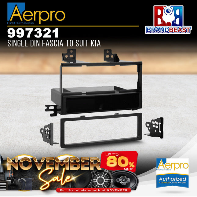 Aerpro 997321 Single DIN Facia Kit to Sui Kia Rio