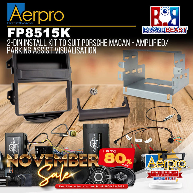 Aerpro FP8515K Double DIN Install Kit Suit Porsche Macan 2014 - 2016