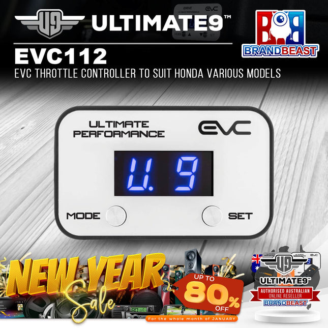 Ultimate9 EVC112 EVC Throttle Controller to Suit Honda Various Models