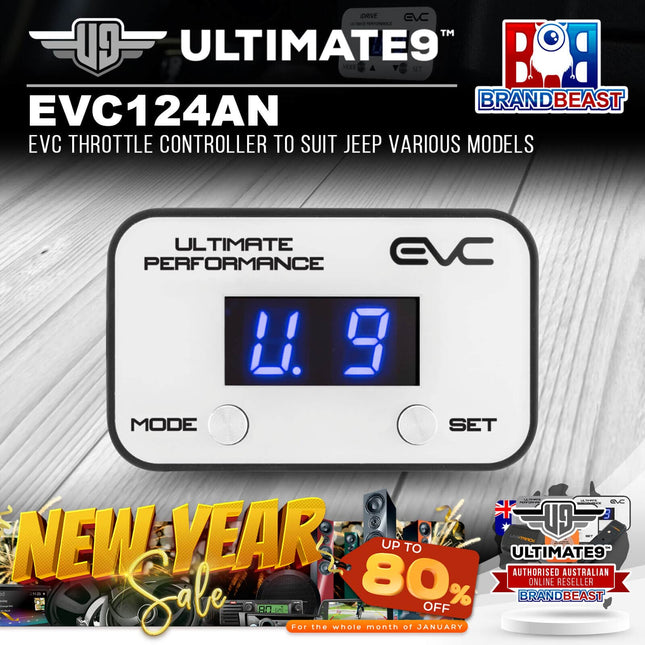 Ultimate9 EVC124AN EVC Throttle Controller Suit Jeep Various Models