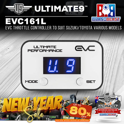 Ultimate9 EVC161L EVC Throttle Controller to Suit Suzuki/Toyota Various Models