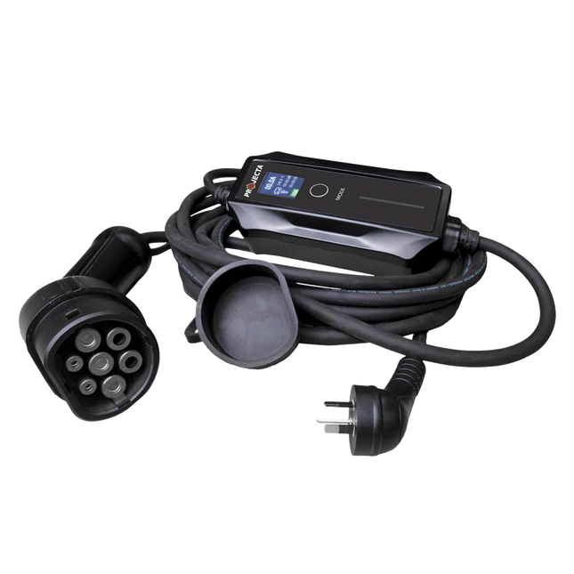 Projecta EVC2KW 2.4kW Portable EV Charger with LCD Screen and EVA Storage Case