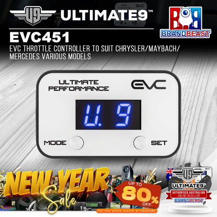 Ultimate9 EVC451 EVC Throttle Controller to Suit Chrysler/Maybach/Mercedes Various Models