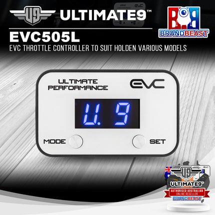 Ultimate9 EVC505L EVC Throttle Controller to Suit Holden Various Models