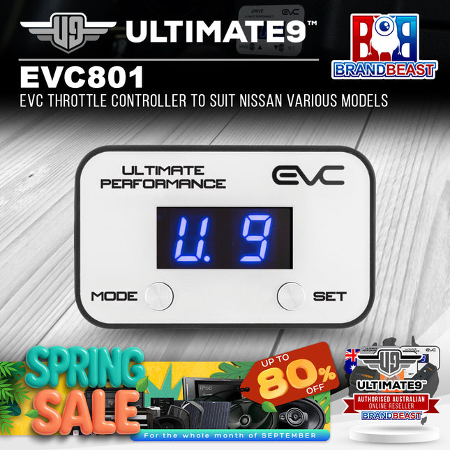 Ultimate9 EVC801 EVC Throttle Controller to Suit Nissan Various Models