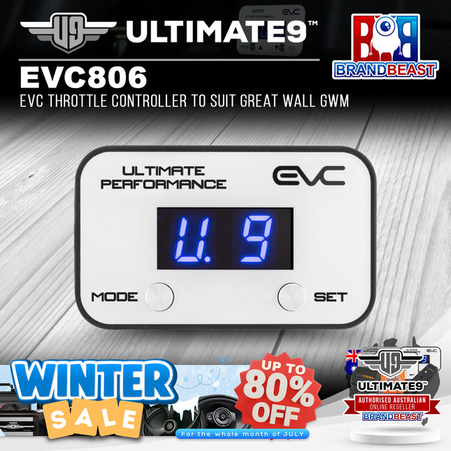 Ultimate9 EVC806 EVC Throttle Controller to Suit Great Wall GWM