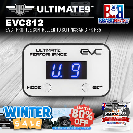 Ultimate9 EVC812 EVC Throttle Controller to Suit Nissan GT-R R35