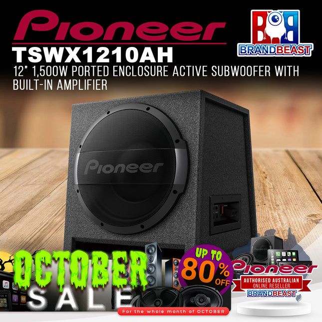 Pioneer TS-WX1210AH 12" 1500W Ported Enclosure Active Subwoofer with Built-In Amplifier