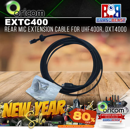 Oricom EXTC400 Rear Mic Extension Cable for UHF400R, DXT4000