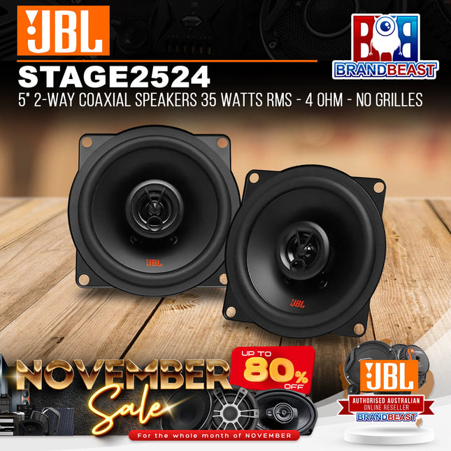JBL Stage2 524 5" 2-Way Coaxial Speakers 35 Watts RMS - 4 Ohm - No Grilles