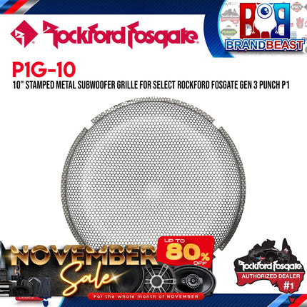Rockford Fosgate P1G-10 10" Stamped Mesh Grille Insert