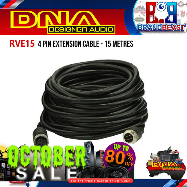 DNA RVE15 15m 4 Pin Extension Cable