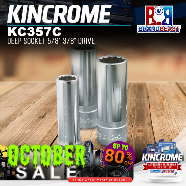 KINCROME KC357C Deep Socket 5/8" 3/8" Drive
