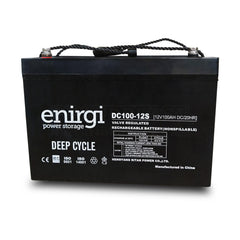Enirgi DC100-12S 12V 100AH Valve Regulated AGM Deep Cycle Rechargeable Battery