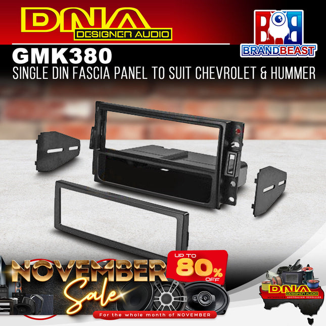 DNA GM-K380 Single DIN Fascia Panel To Suit Chevrolet & Hummer