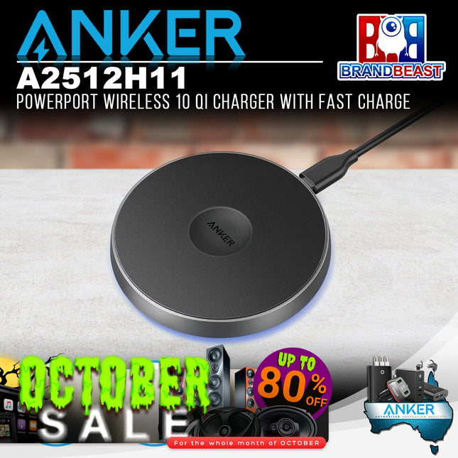 Anker A2512H11 10W iPhone/Android USB-C PowerPort Wireless 10 Qi Charger