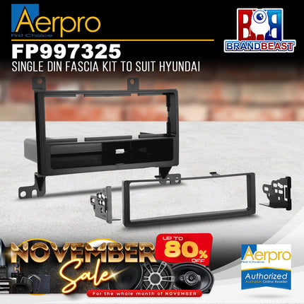 Aerpro FP997325 Single DIN & Pocket Facia Suit Hyundai Santa Fe CM 2006 - 2012
