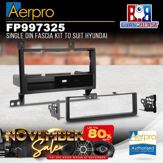 Aerpro FP997325 Single DIN & Pocket Facia Suit Hyundai Santa Fe CM 2006 - 2012