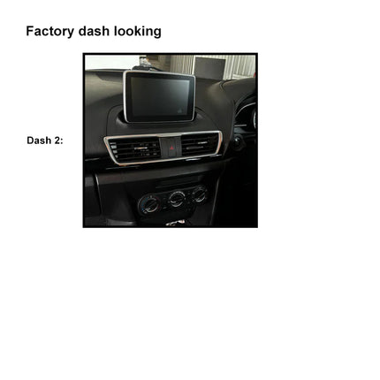 CAC F9MA7K2 9 Inch Fascia Kit - Mazda 3 2013+ Dash 2 Integration Kit