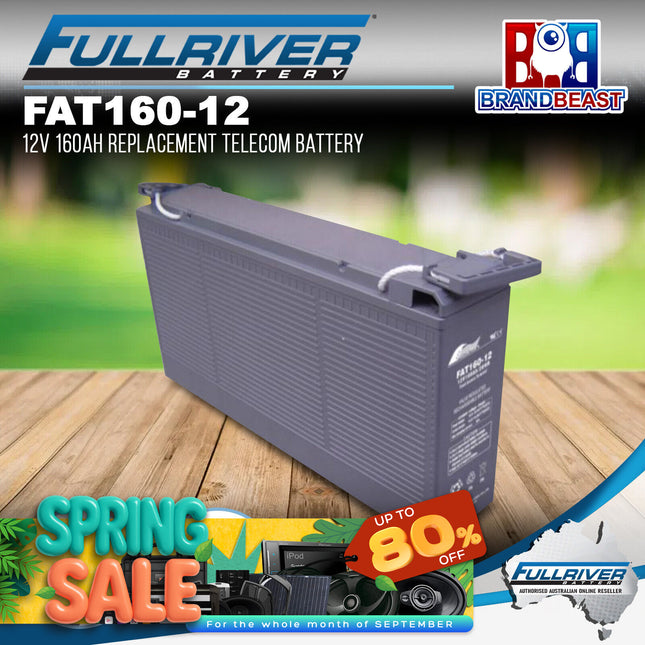 Fullriver FAT160-12 FAT Series 12V 160Ah Replacement Telecom Battery