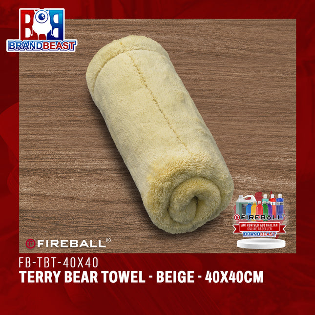 Fireball FB-TBT-40X40 TERRY BEAR TOWEL - BEIGE - 40x40cm