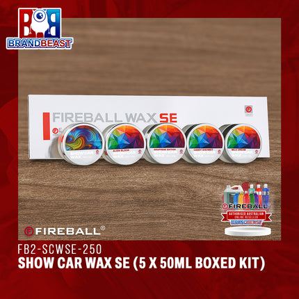 Fireball FB2-SCWSE-250 SHOW CAR WAX SE (5 X 50ml Boxed Kit)