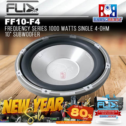 FLI FF10-F4 Frequency Series 1000 Watts Single 4-Ohm 10&quot; Subwoofer